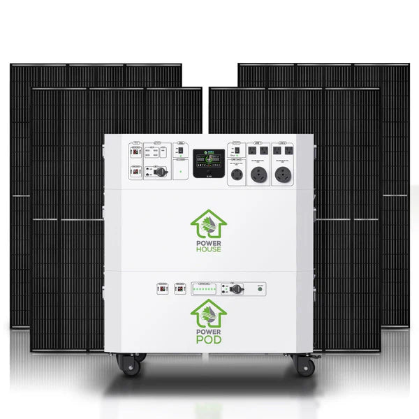 Natures Generator Powerhouse Platinum System - Solar & Wind Powered Off-Grid Generator for Home, RV, Camping & Emergency Backup Power