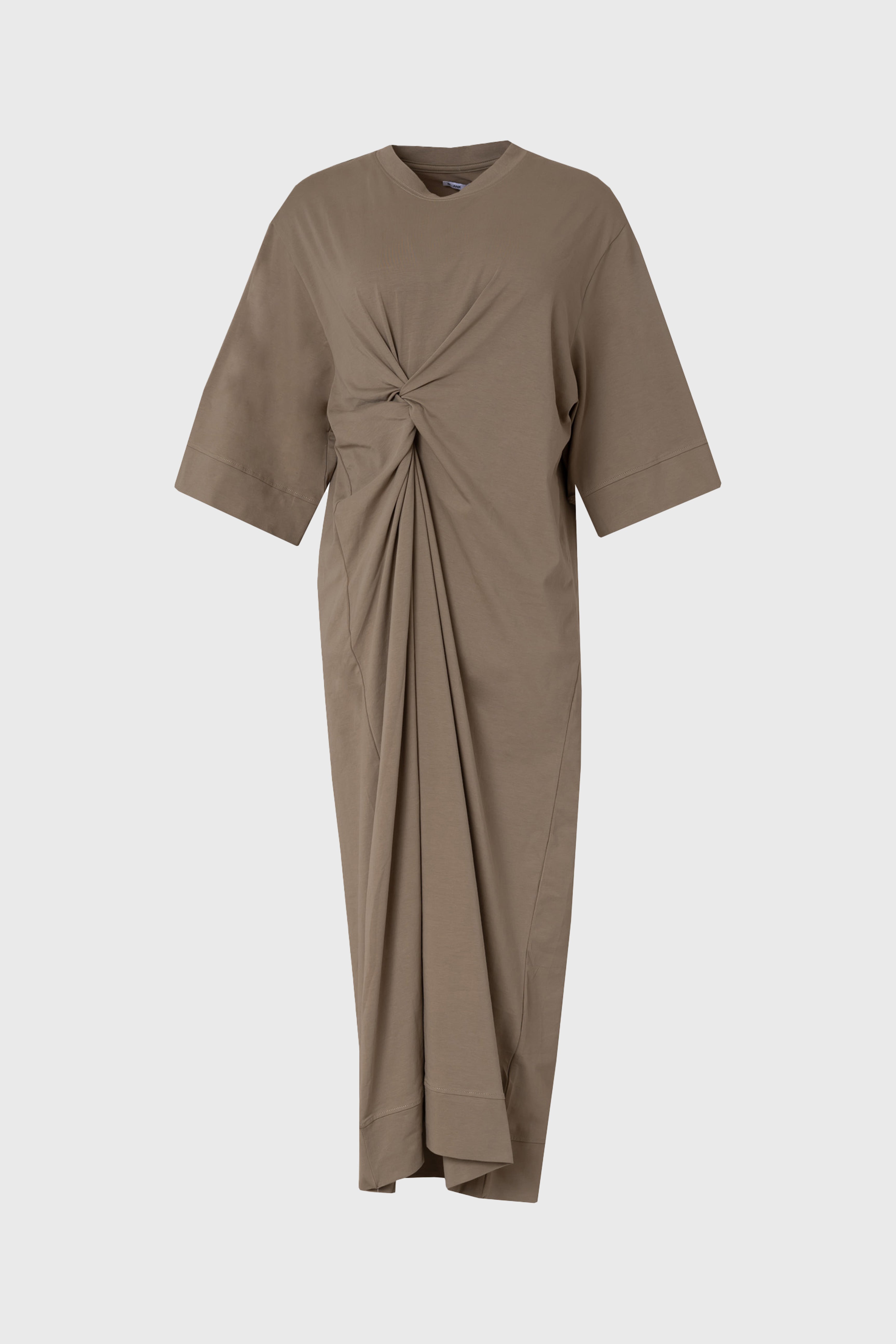 Olive Green Tie Knot Maxi Dress - Elegant Flowy Long Dress for Women, Perfect for Weddings, Parties & Special Occasions