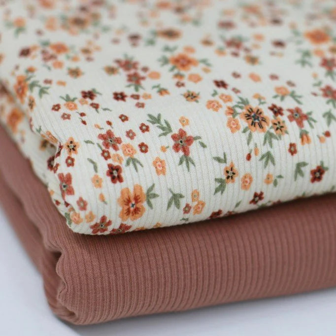 Buttercup Flower Clay Pink Ribbed Knit Sweater - Soft & Stylish Women's Pullover for Casual Wear & Fall Outfits