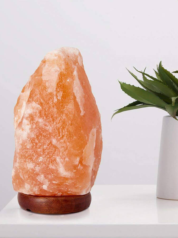 Natural Himalayan Salt Lamp for Yoga Studio - Handcrafted Pink Salt Night Light for Meditation, Relaxation & Home Decor - Perfect for Yoga, Spa, Bedroom & Office Wellness Spaces
