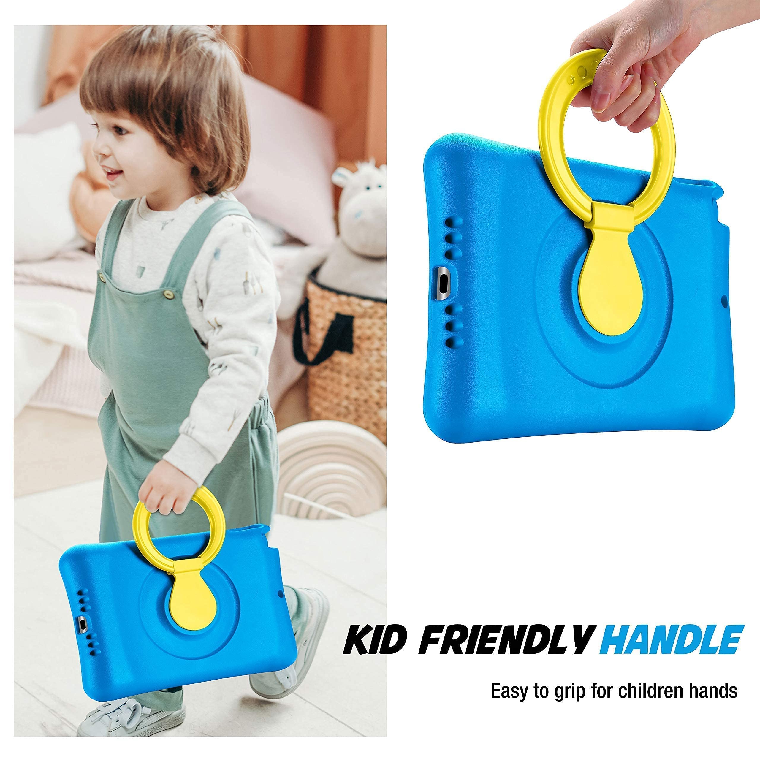 ProCase Privacy Screen Protector & Blue Kids Friendly Cover for iPad 10.2
