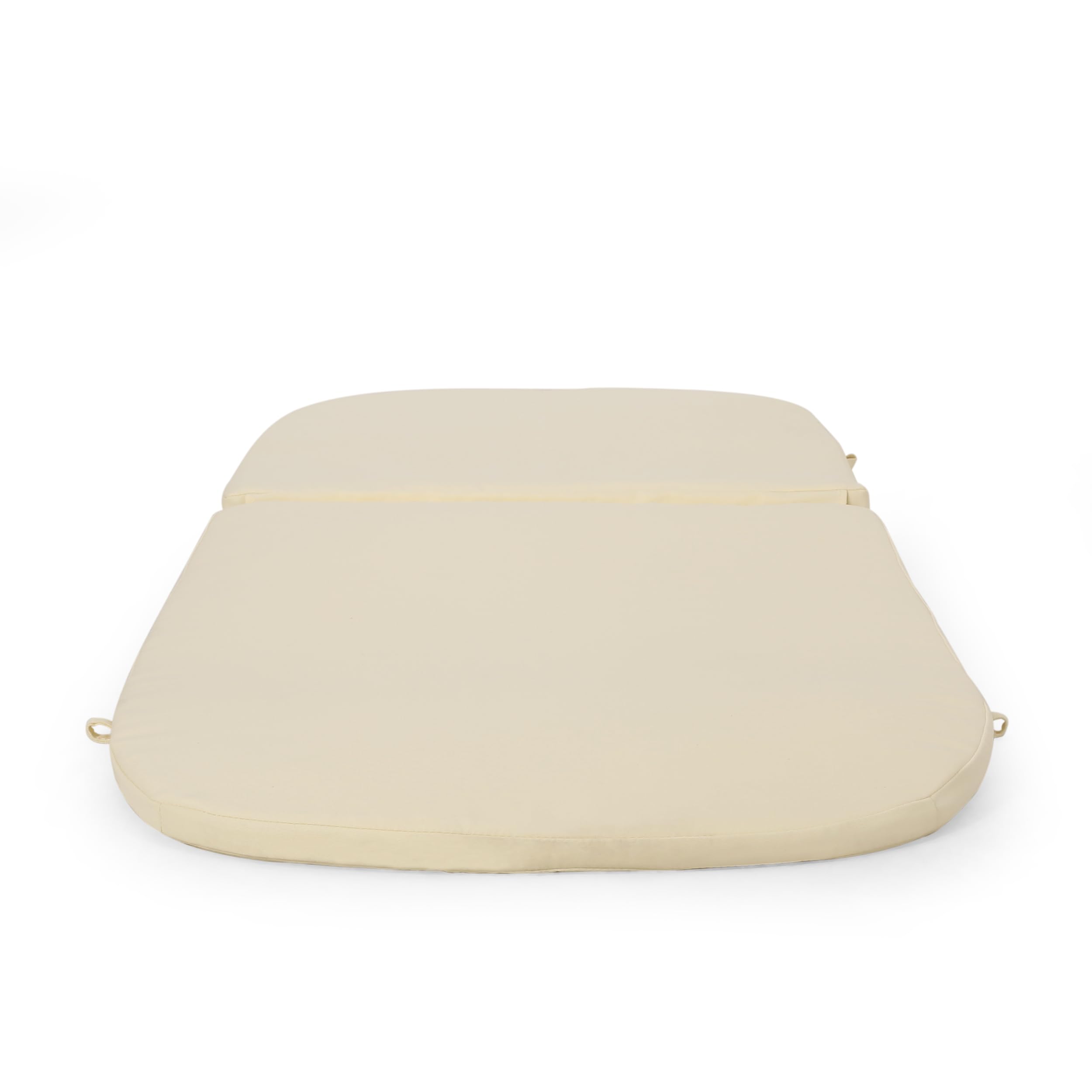 Christopher Knight Home Caspar Outdoor Water Resistant Chaise Lounge Cushions - Beige - Weatherproof Patio Furniture Cushions for Poolside, Deck, and Garden Relaxation