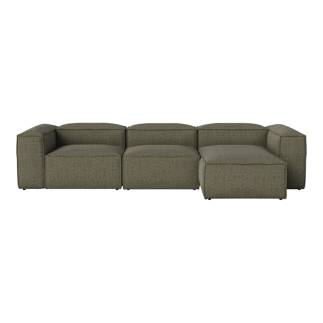 Cosima 3-Seater Sofa with Chaise Lounge - Modern L-Shaped Sectional Couch for Living Room, Apartment & Small Spaces - Soft Fabric Upholstery & Sturdy Frame - Perfect for Relaxing, Entertaining & Family Movie Nights