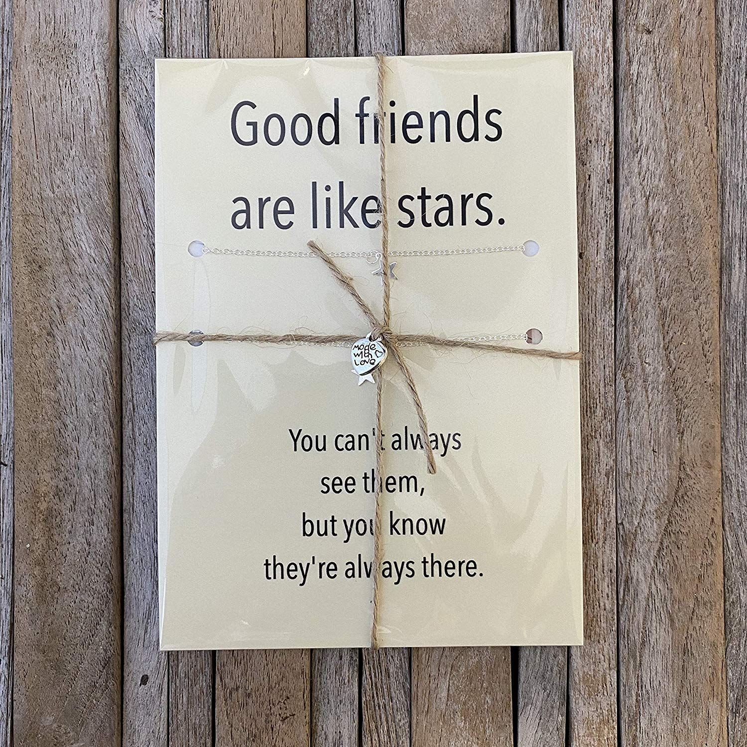 Carrie Clover Best Friend Matching Necklace Set of 2, BFF Gifts, Star Necklace, Friendship Jewelry, Best Friends are Like Stars, Gift for Best Friend, Stocking Stuffer, Perfect for Birthdays, Anniversaries, and Graduations