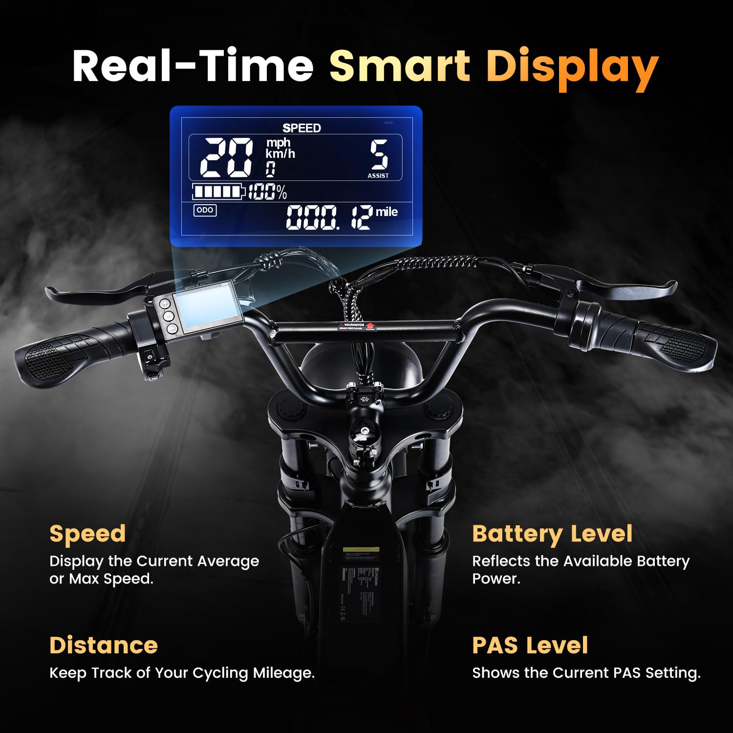 1500W Electric Bike for Adults - 28MPH 38-75 Miles Range, 48V 10.4AH/15.6AH Battery, 20