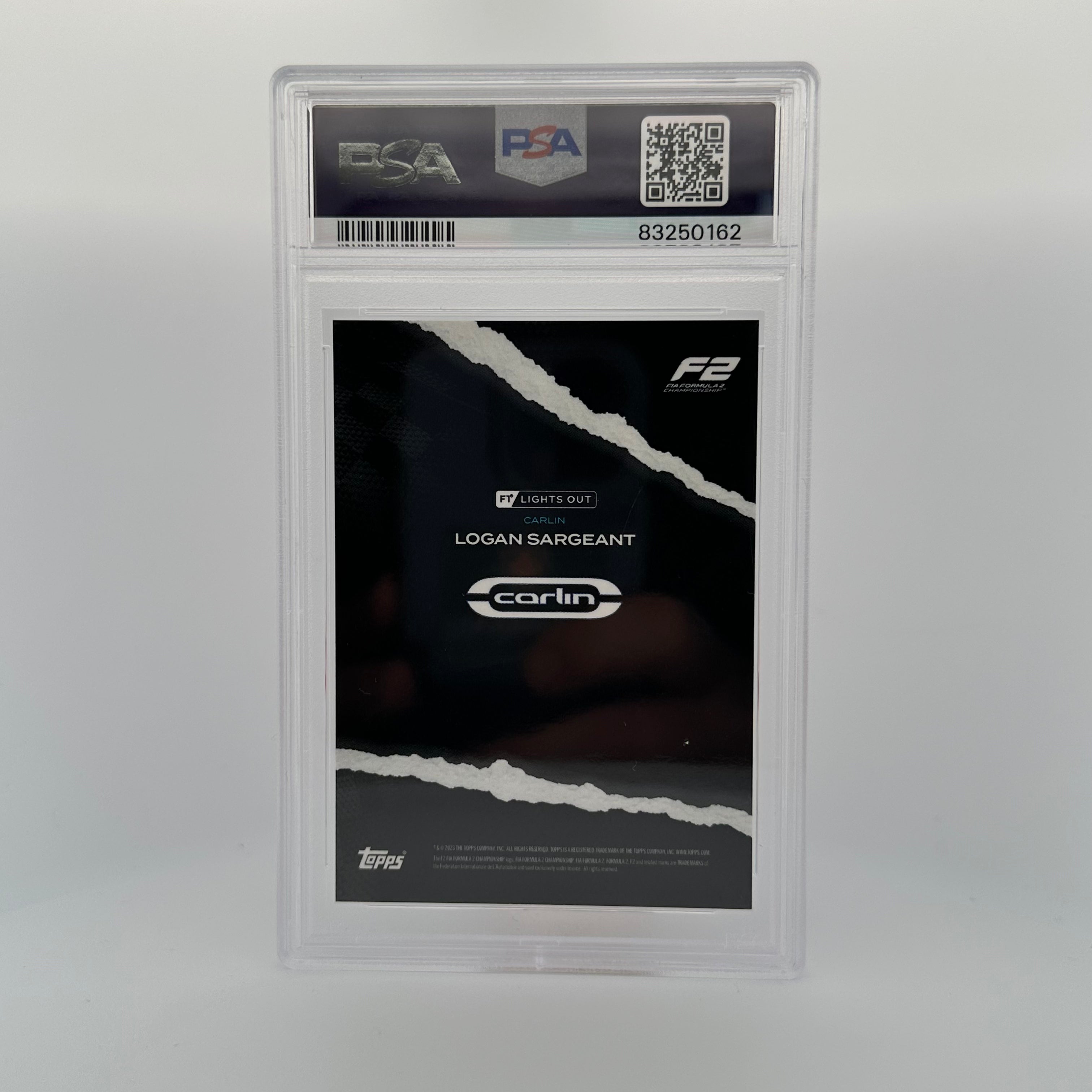 PSA 9 Graded Logan Sargeant F2 Rainbow Racing Card - Rare Collectible for Motorsport Fans & Trading Card Enthusiasts - Perfect for Display, Investment & Card Game Battles