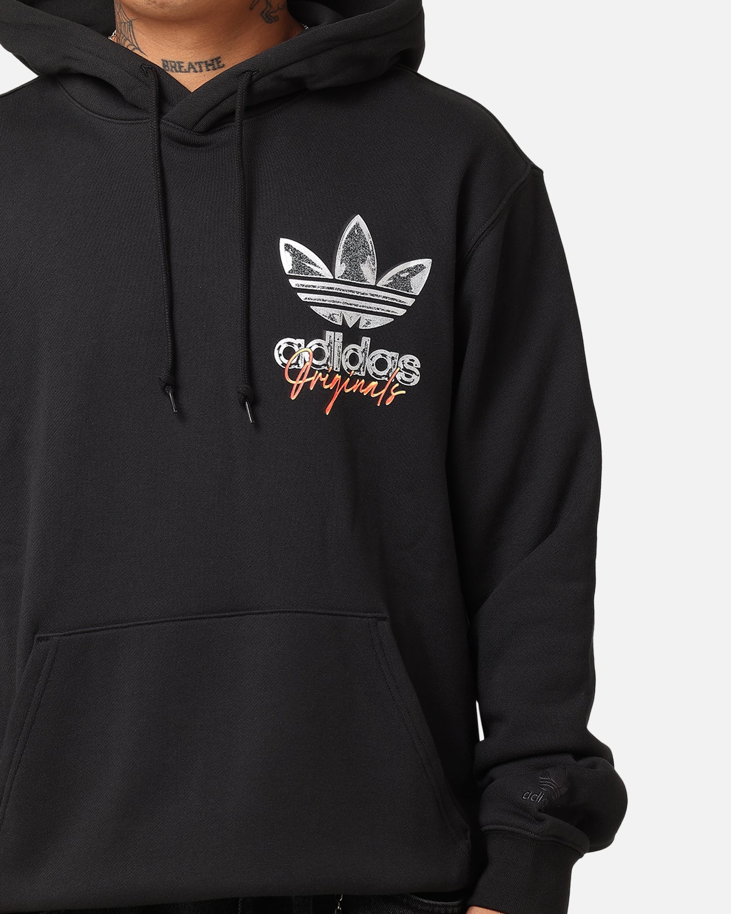 Adidas Originals Trefoil Hoodie for Men & Women - Black Cotton Pullover Sweatshirt | Casual Streetwear for Gym, Running & Everyday Wear