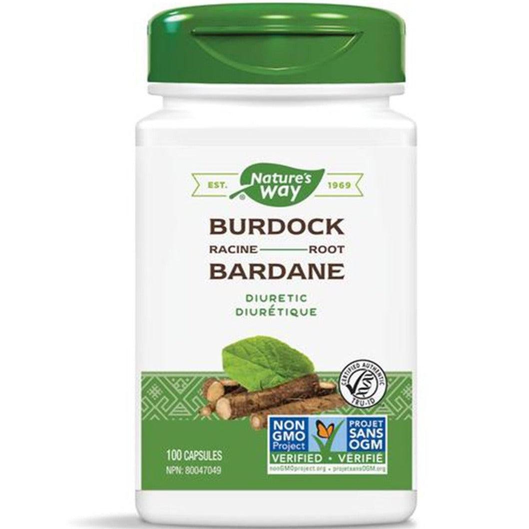 Nature's Way Burdock Root Supplement - 100 Capsules for Liver Support & Detox | Herbal Cleanse & Skin Health | Organic Root Extract for Wellness & Digestion | Perfect for Daily Detox Routine & Herbal Remedies