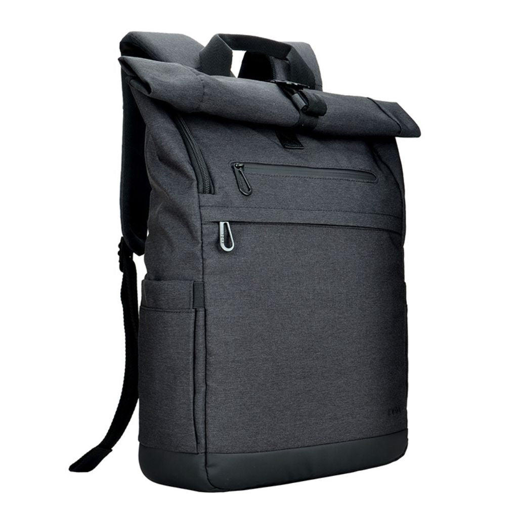 Evol Hampton 15.6 Inch Laptop Business Backpack - Durable Charcoal Grey Laptop Bag for Work, Travel & School | Fits 15-16 Inch Notebooks & Accessories