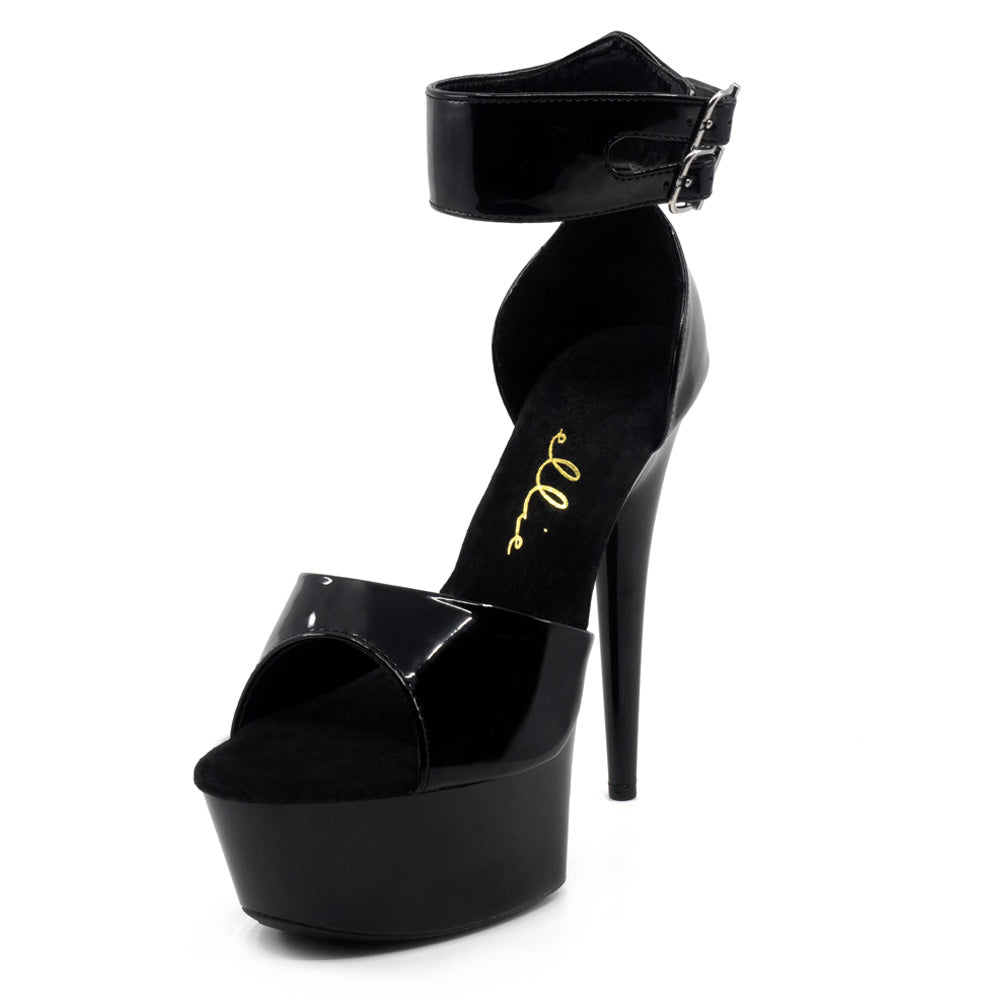 Ellie Shoes Aliya 6 Inch Stiletto Heels with Double Ankle Cuff Straps - Sexy Platform Sandals for Women | Perfect for Night Out, Parties & Special Occasions