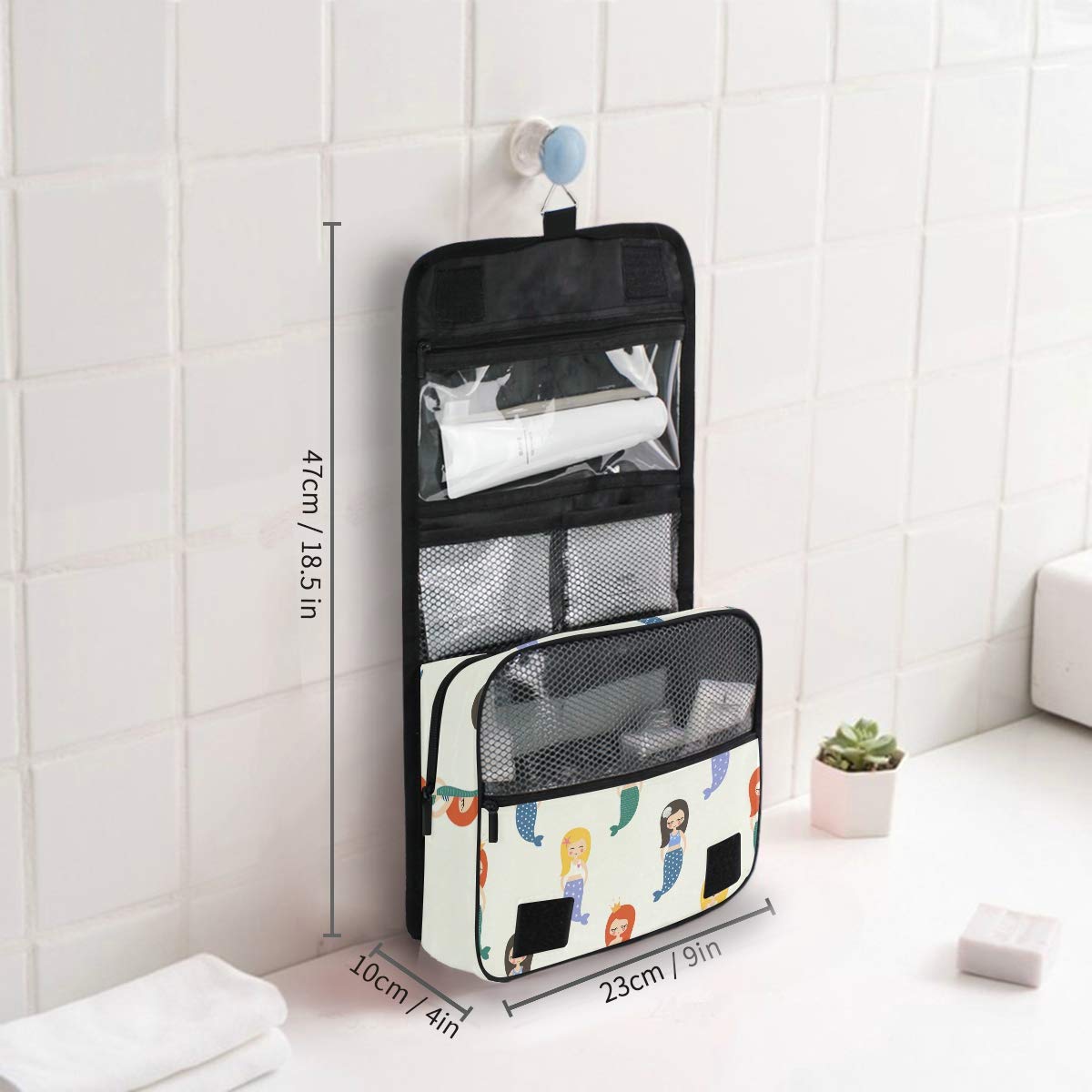 Waterproof Hanging Travel Toiletry Bag - Portable Cosmetic Organizer for Men & Women - Perfect for Camping, Gym, Business Trips & Vacation Essentials