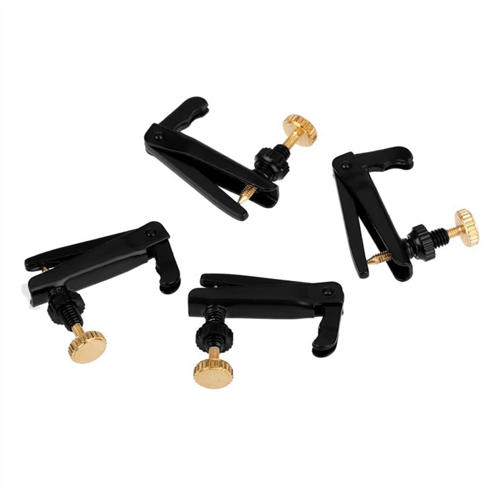 4pcs Premium Violin Fine Tuners with Copper Plating Screws - Adjustable Tuners for 3/4 & 4/4 Size Violins - Perfect for Professional Violinists & Music Students - Ideal for Practice, Performances & Orchestra Use