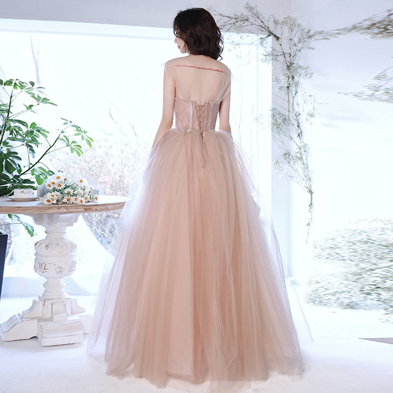 Elegant A-Line Tulle Long Prom Dress for Formal Evening Party Gown 572 | Perfect for Homecoming, Prom Night, Wedding Guest & Special Occasions