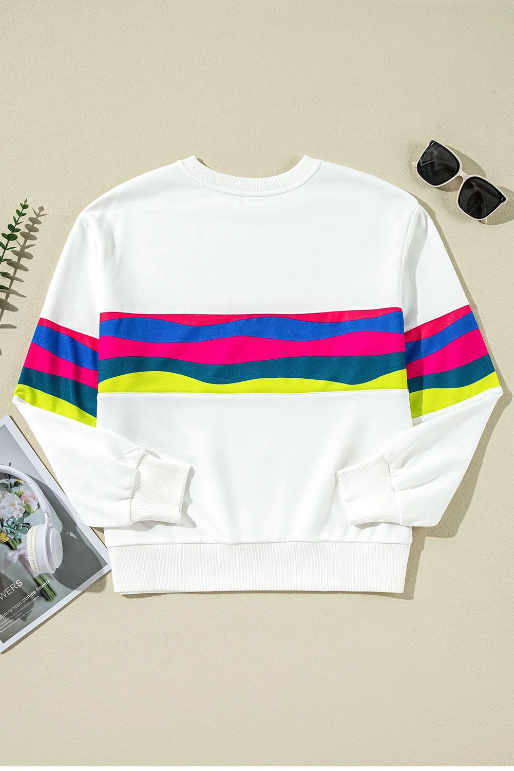 Stylish Long Sleeve Contrast Color Blouse for Women - Perfect for Office Wear, Date Nights & Casual Outfits