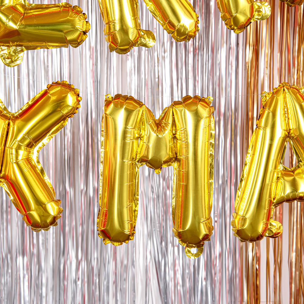 Balloonify Gold Mylar Letter M Balloon - 16 Inch Large Foil Alphabet Balloon for Birthday Party Decorations, Baby Showers & Wedding Celebrations