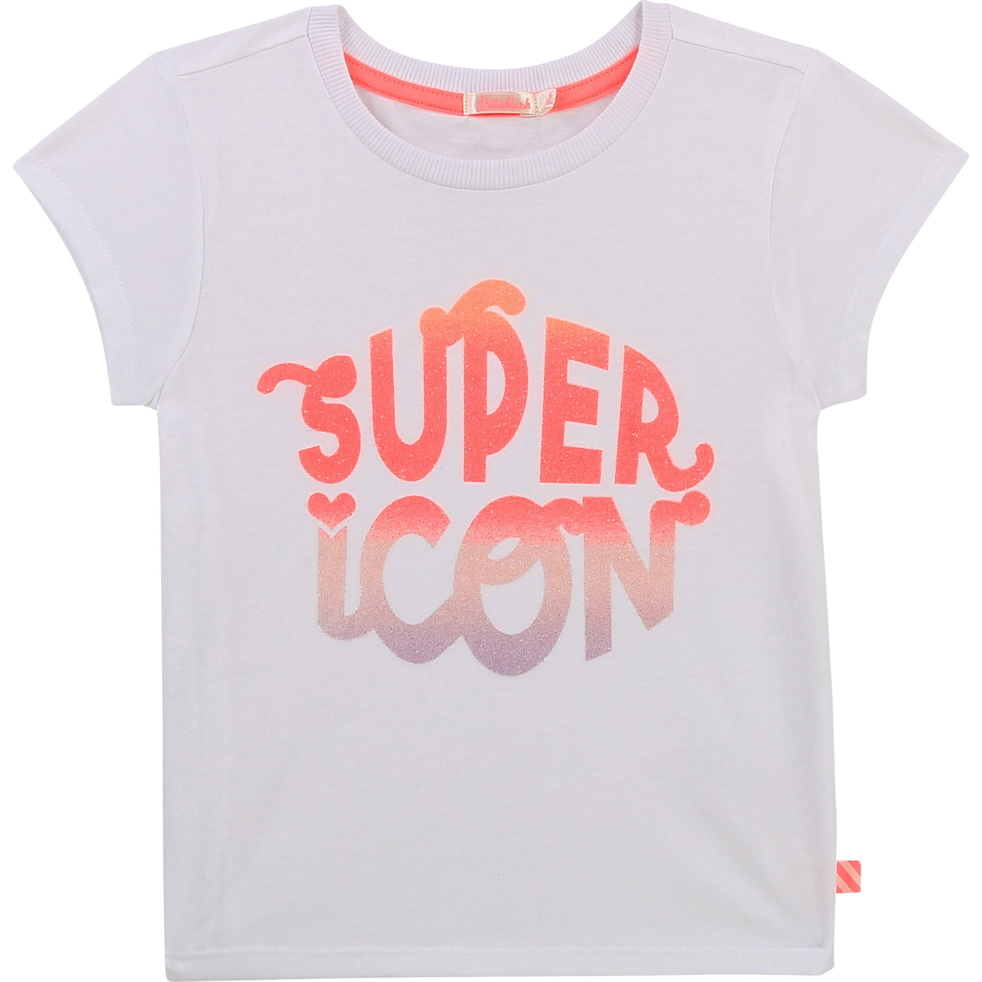 Billieblush Women's Spring T-Shirt - Soft Cotton White Tee for Casual Wear & Everyday Outfits