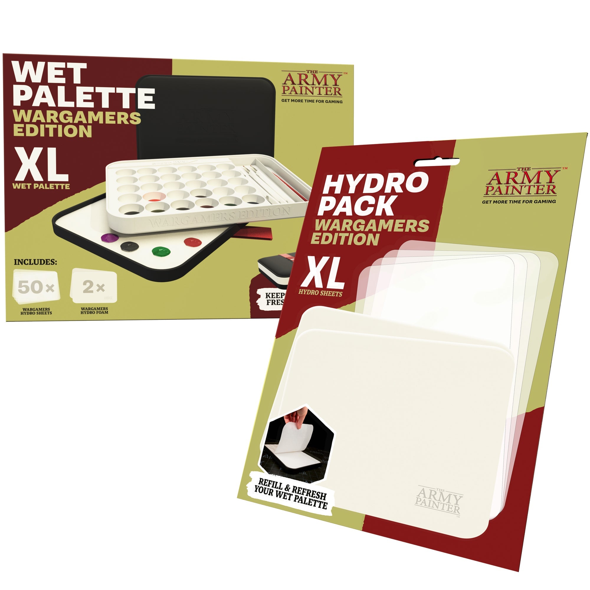 Wargamers Edition Wet Palette Bundle - Premium Miniature Painting Palette for Tabletop Gaming & Hobbyists - Perfect for Acrylic Paints & Miniature Models