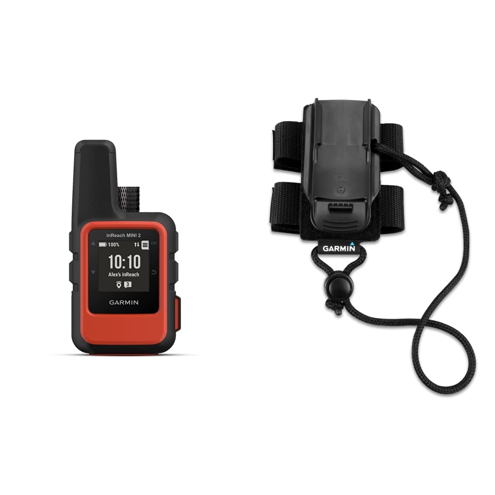 Garmin inReach Mini 2 - Lightweight Compact Satellite GPS Communicator with Tether Accessory | Hiking, Camping & Emergency Communication Device for Outdoor Adventures