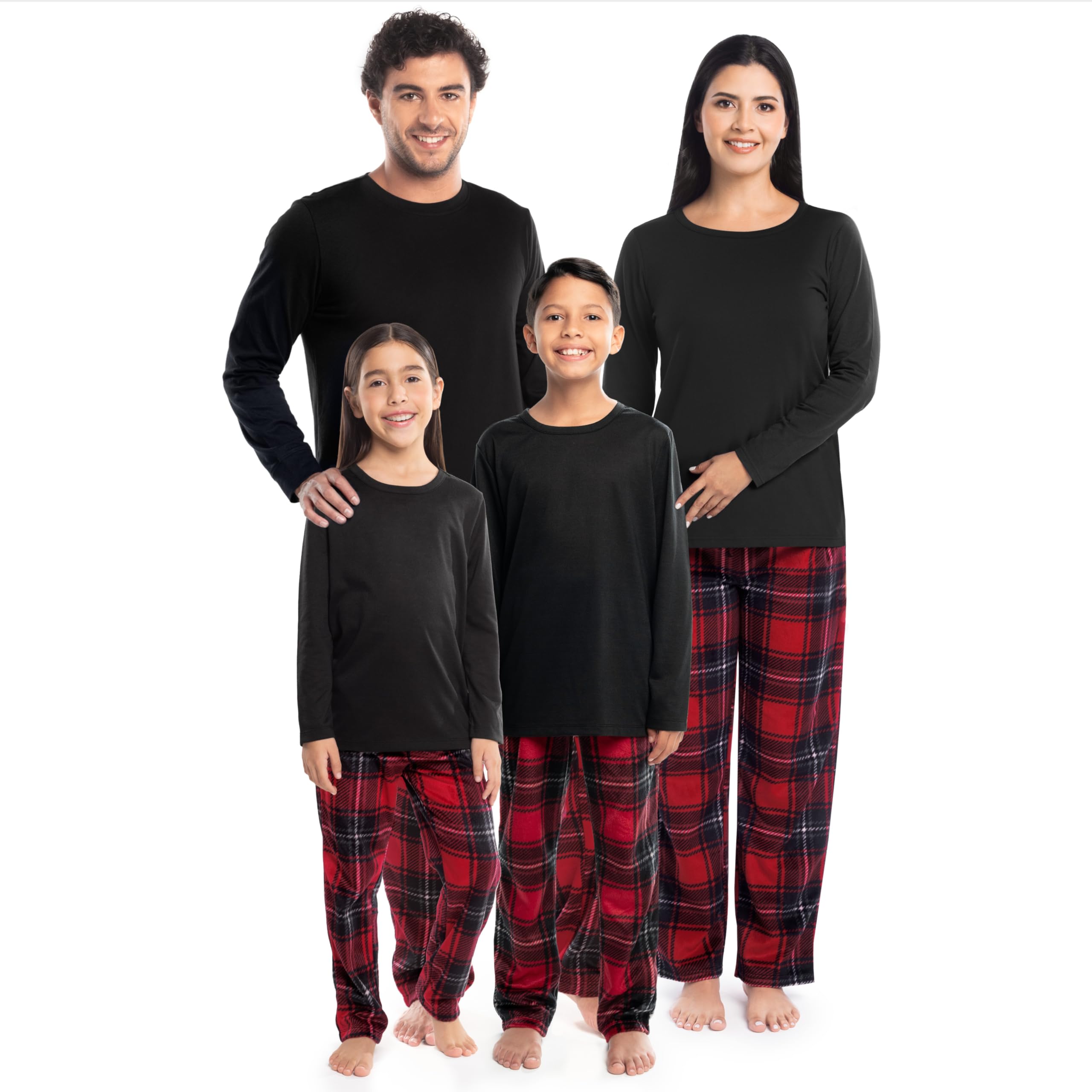 Fruit of the Loom Matching Family Christmas Pajamas Set - Cozy Holiday Sleepwear for Women, Men & Kids | Perfect for Family Photos, Christmas Morning & Festive Gatherings