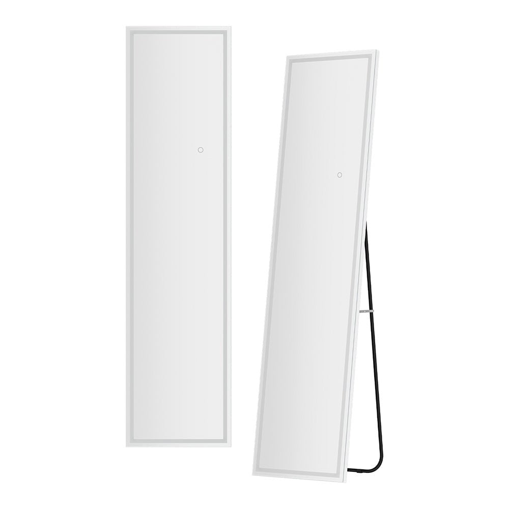 Full Length LED Floor Mirror with Lights - Modern Wall Mirror for Home Gym, Bedroom, and Dressing Room Decor