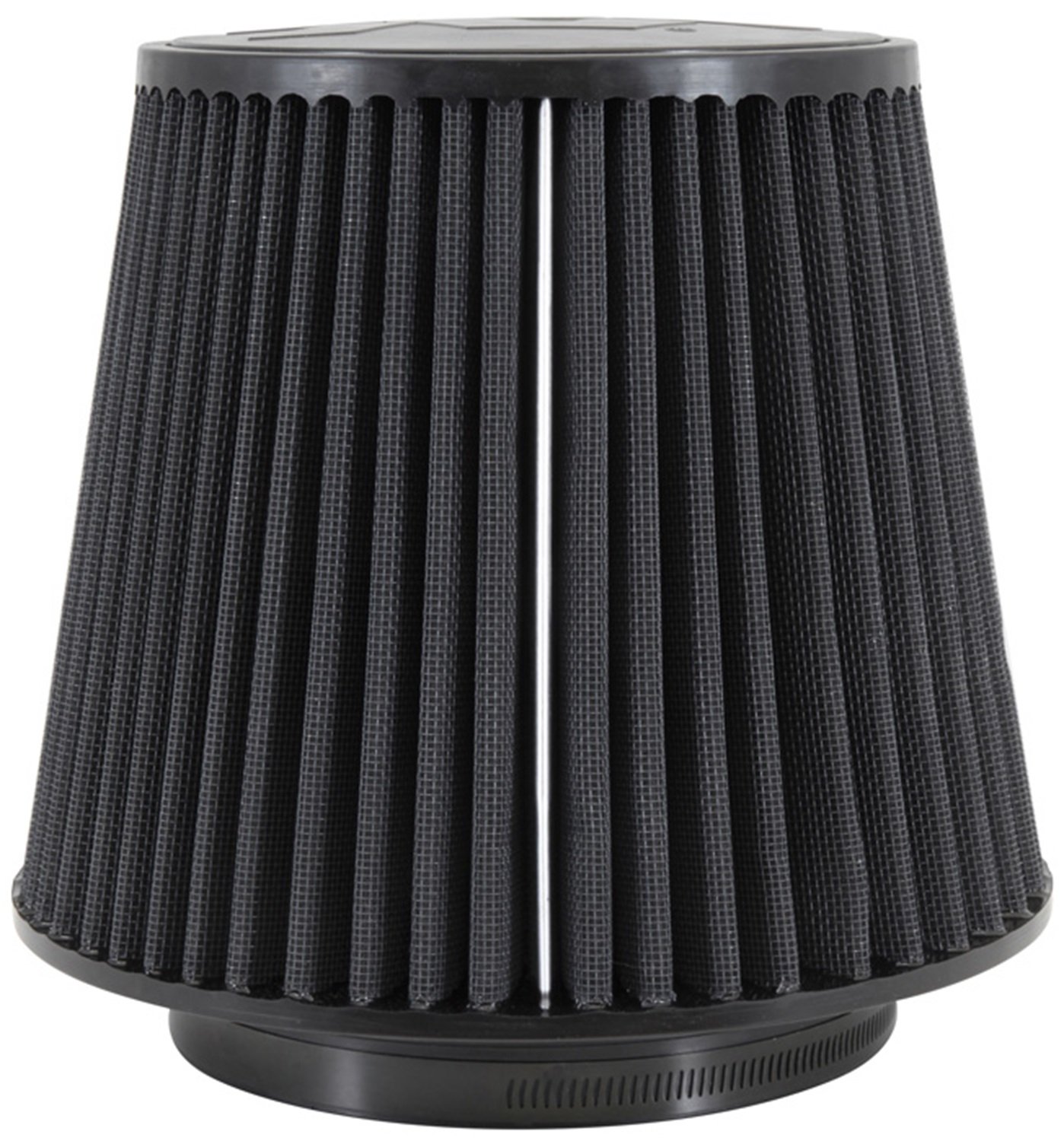 K&N RU-5177HBK Universal Washable Air Filter - 6 Inch Flange, 7.5 Inch Height, Dry Synthetic & Oil-Free - Fits Trucks, SUVs & Performance Vehicles - Improves Engine Airflow & Protection
