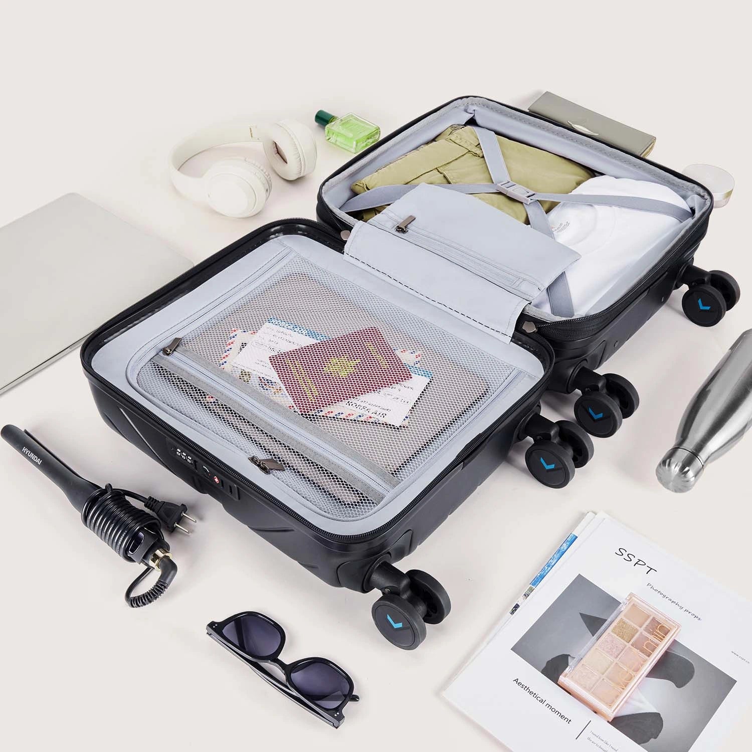 Daren 16-20 Inch Lightweight Hardside Carry On Luggage - Perfect for Air Travel, Business Trips & Weekend Getaways