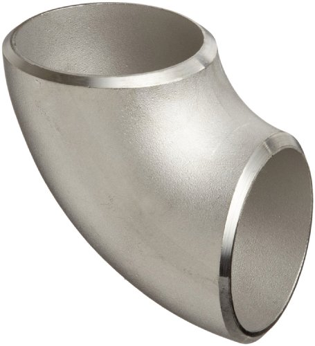 304/304L Stainless Steel Short Radius 90 Degree Elbow Pipe Fitting - Schedule 40, 5 Inch - Perfect for Industrial Plumbing, HVAC Systems & Chemical Processing Applications