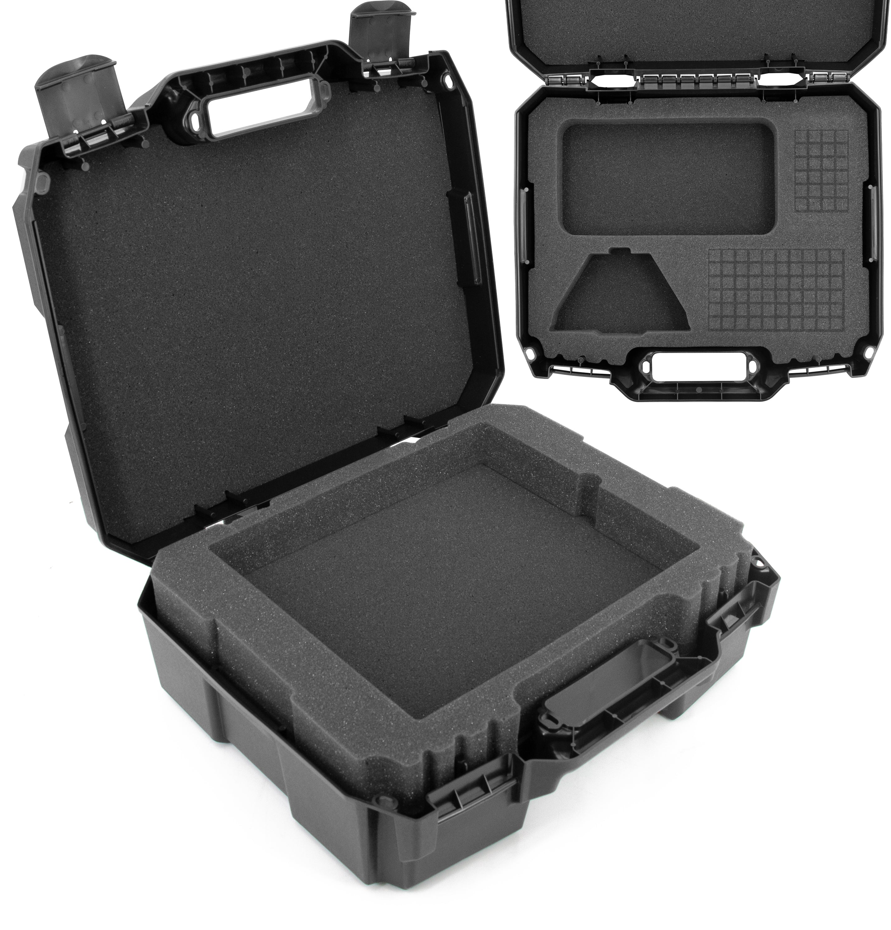 CASEMATIX Hard Shell Travel Case for Starlink Mini Dish Satellite Router & Accessories - Customizable Dual Layer Foam Protection - Perfect for Camping, RV Trips & Outdoor Adventures
