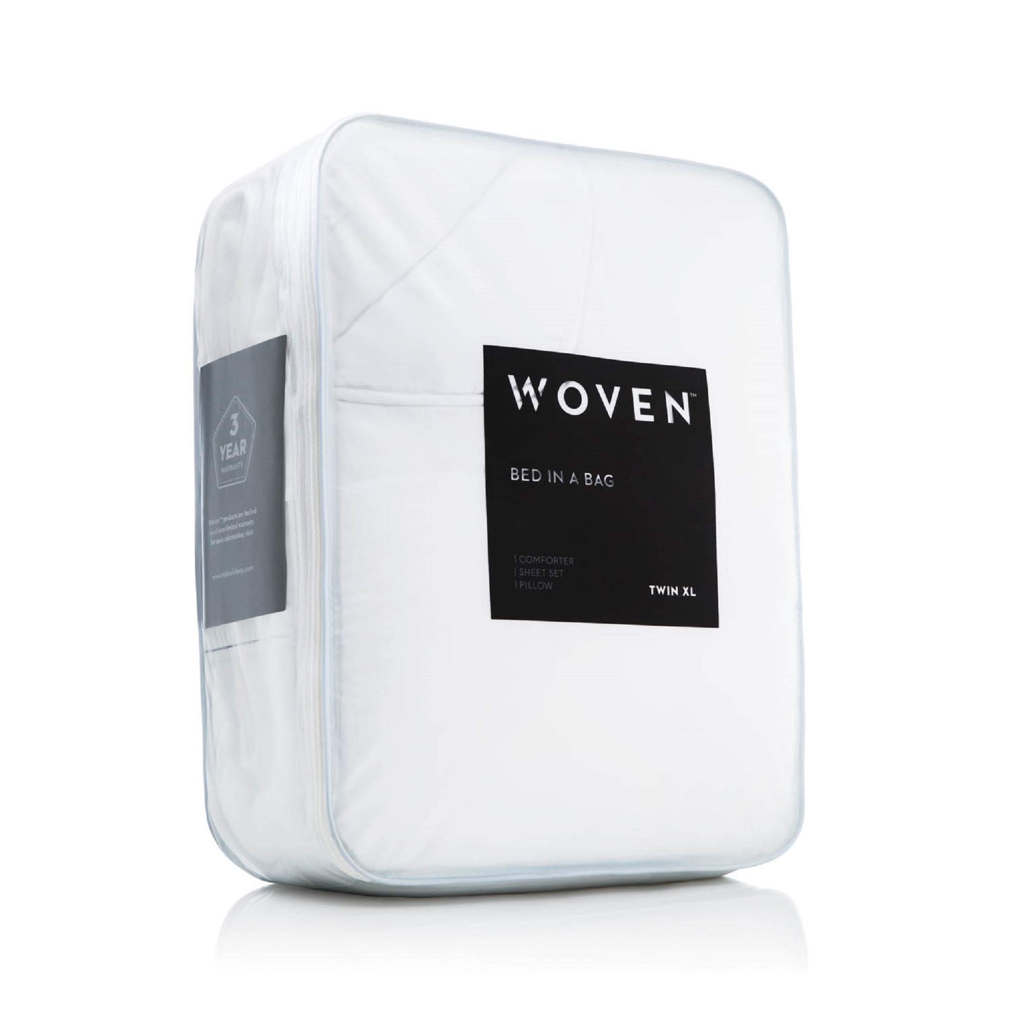 MALOUF Complete Bedding Set - Full Size, White - Luxury Bed Sheets & Pillowcases for Comfortable Sleep - Perfect for Master Bedroom, Guest Room, or Dorm
