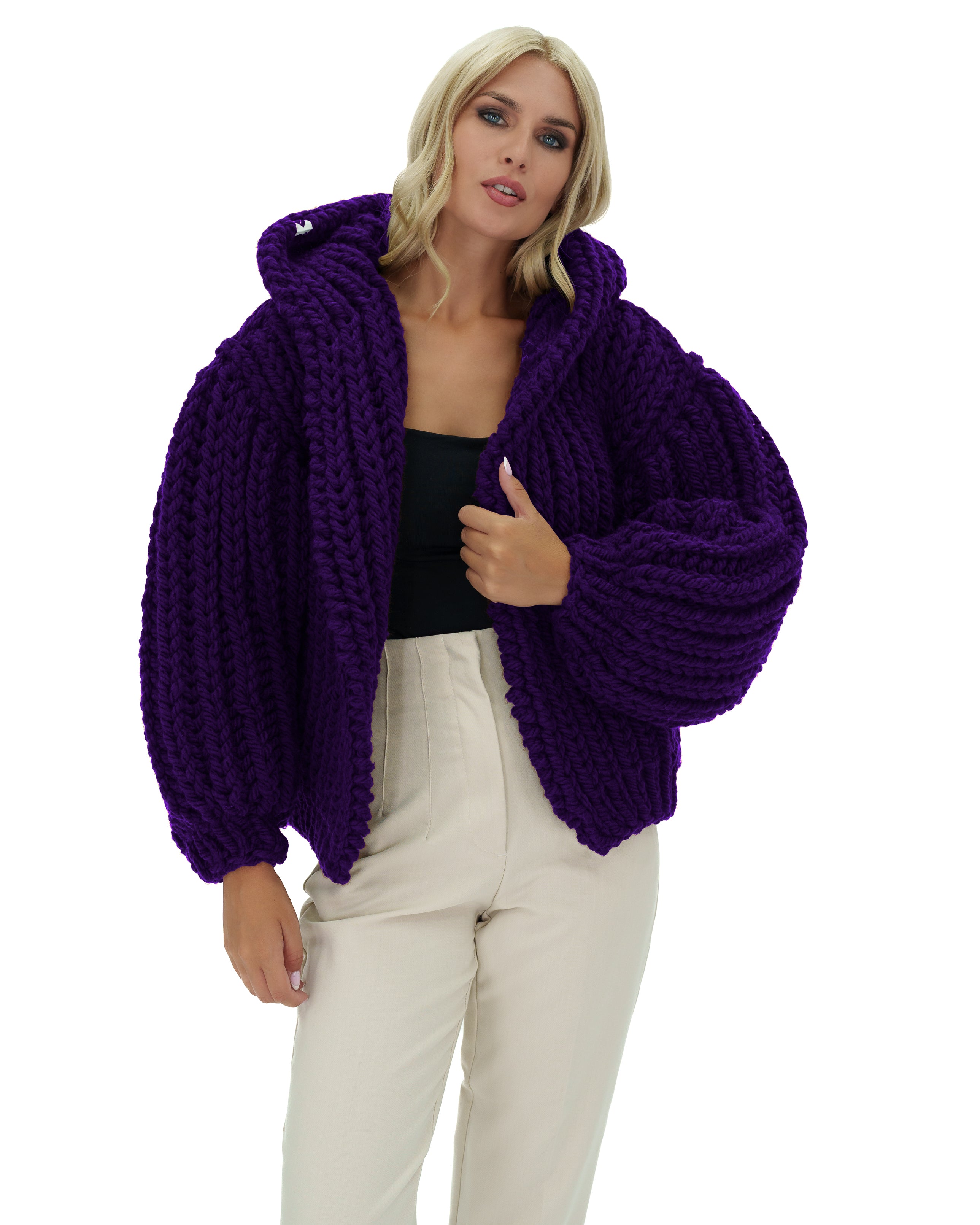 Stylish Hooded Chunky Cardigan for Women - Cozy Oversized Knit Sweater | Perfect for Fall, Winter & Casual Outfits
