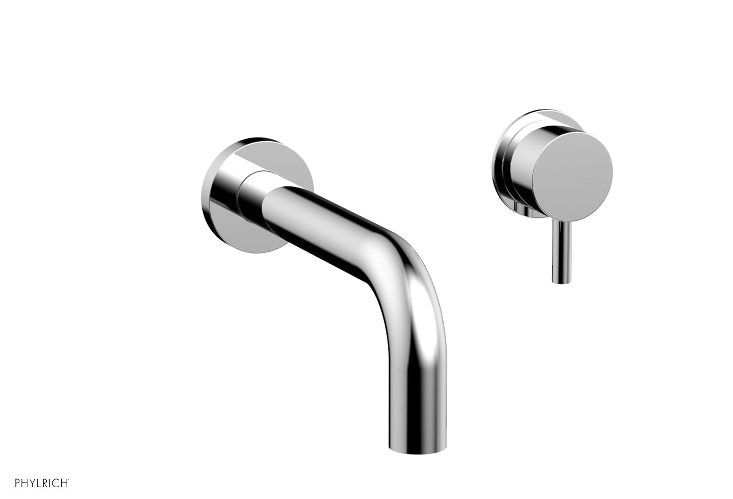 Basic II Single Handle Wall Mount Lavatory Faucet Set with Lever Handle - Model 230 15 - Perfect for Bathroom Sink, Powder Room, and Guest Bath Installation
