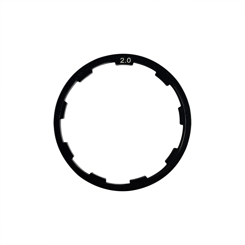 Premium Bicycle Flywheel Washer Spacer Kit - 1mm, 1.5mm, 2mm (3pcs) - Compatible with MTB & Road Bike Cassette, Headset, Hub & Bottom Bracket - Essential for Smooth Gear Shifting & Bike Maintenance