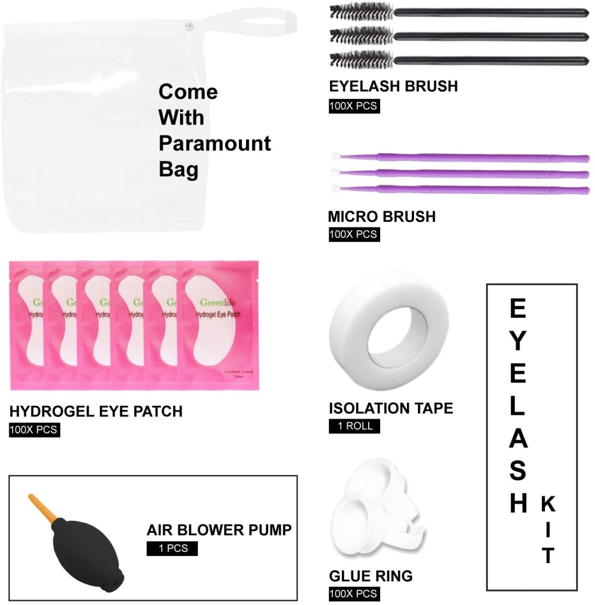 Premium Eyelash Extension Kit - Professional False Lashes, Glue & Tools for Stunning Volume & Length | Perfect for Bridal, Party & Everyday Makeup Looks