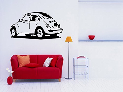Vintage Muscle Car Wall Decal - Large Antique Auto Vinyl Sticker Mural for Room Decor | Perfect for Man Cave, Garage, Bedroom & Office Wall Art