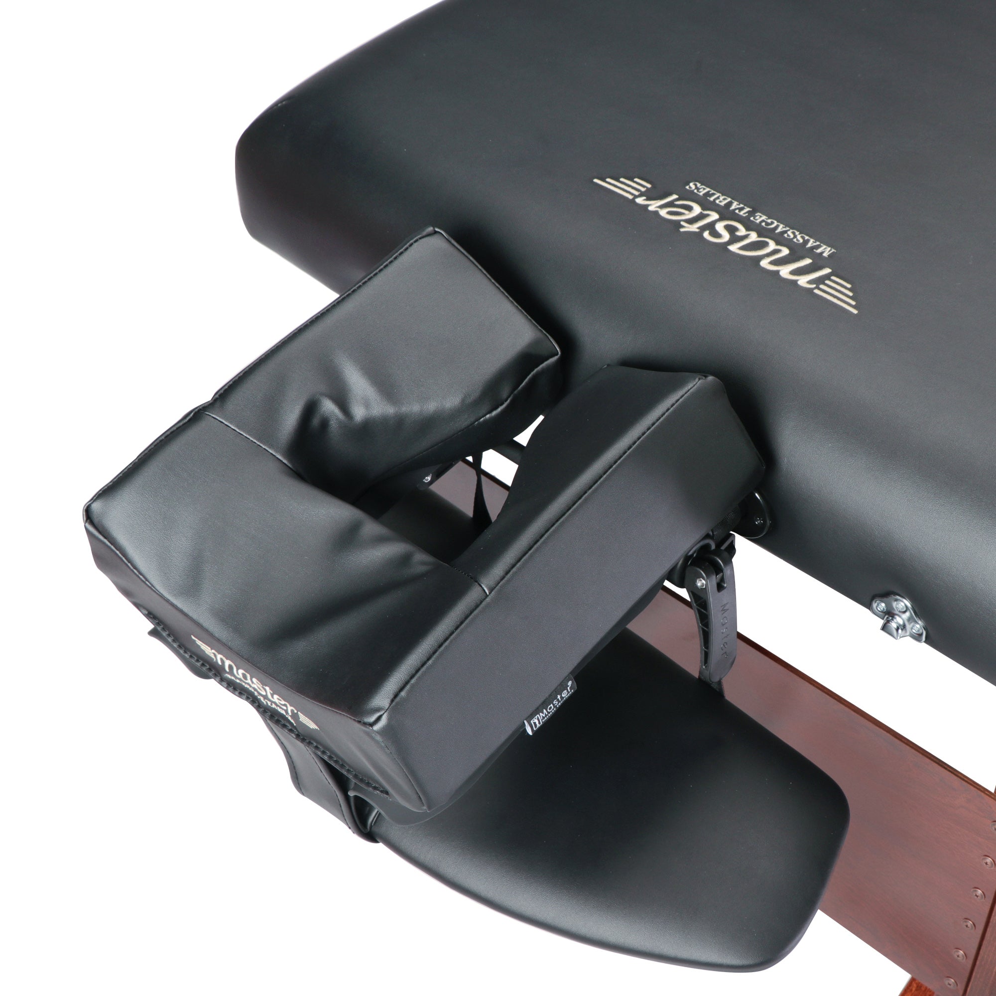 Premium Portable Massage Table with Adjustable Height & Ambient Lighting - Master Massage 30 DEL RAY™ Foldable Massage Bed for Home Spa, Professional Therapy & Outdoor Use (Black)