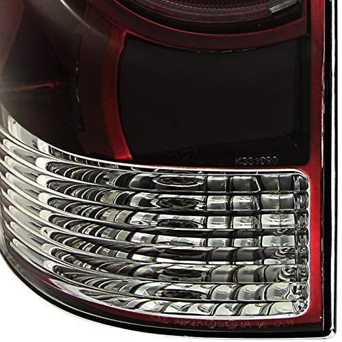 AKKON Black Headlights & Dark Red Smoked LED Tail Lights Brake Lamps Pair for 2005-2011 Toyota Tacoma Pickup Truck - Upgrade Your Truck's Style & Night Visibility for Off-Roading and Daily Commuting