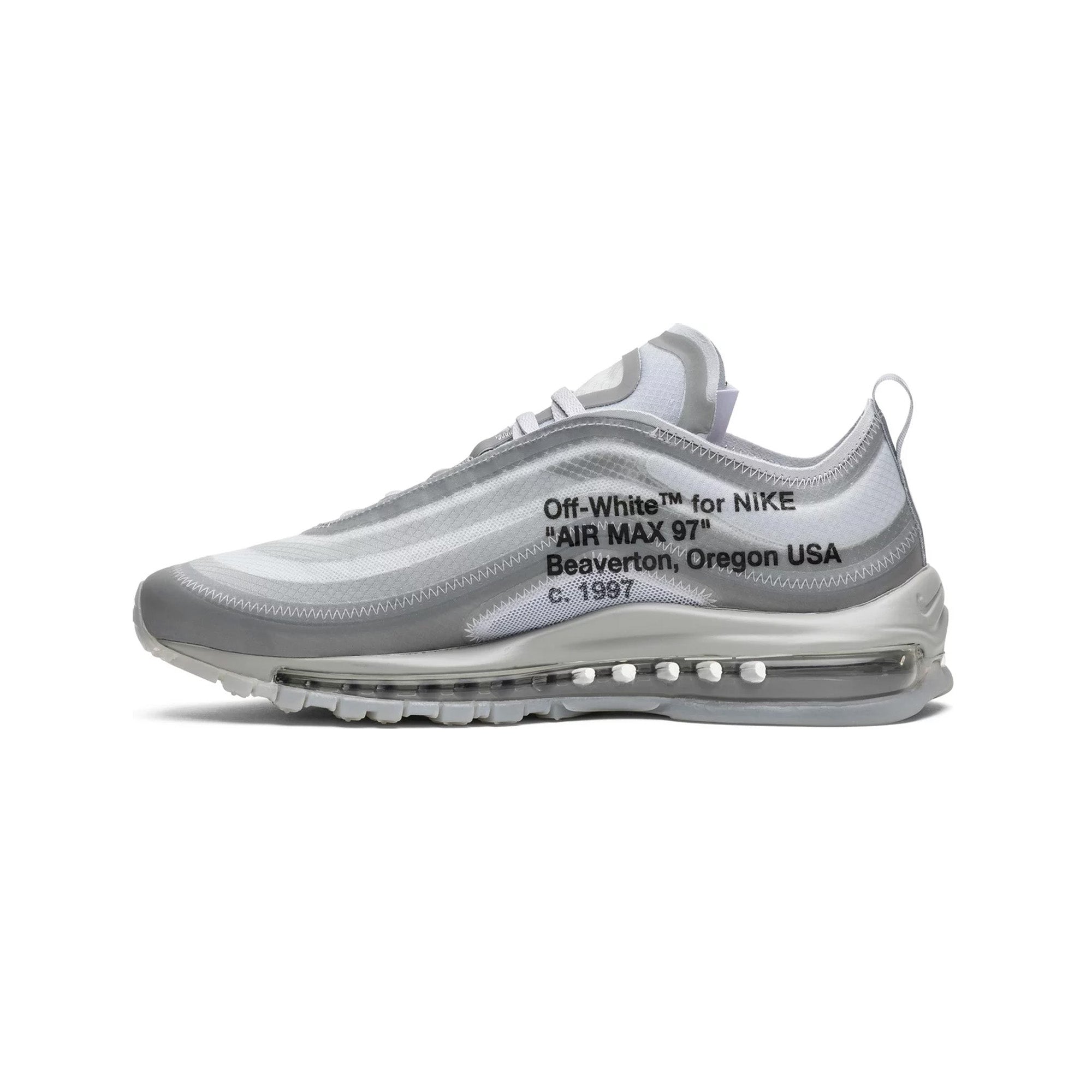 Nike Air Max 97 x Off-White 'Menta' Sneakers - New Authentic Men's/Women's Running Shoes for Jogging & Streetwear Fashion