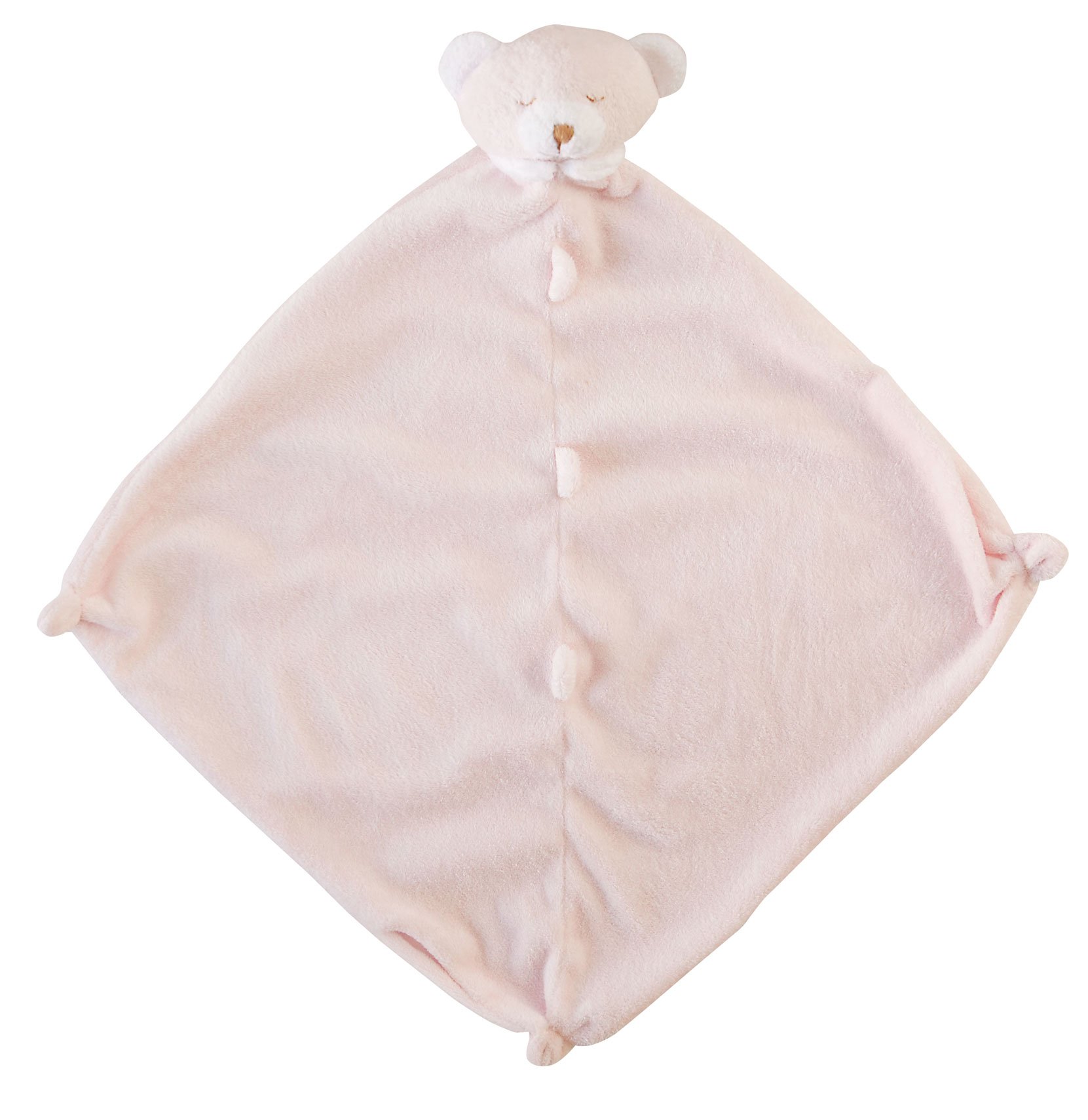 Angel Dear Pink Bear Blanket - Soft Plush Baby Security Blanket for Comfort & Sleep - Perfect for Nursery, Travel, and Cuddling
