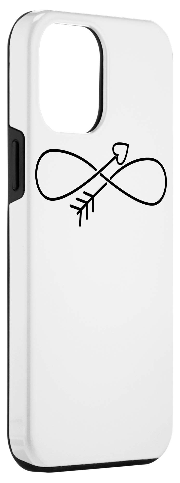 iPhone 12 Pro Max Case with Infinity Heart Arrow Design - Trendy Protective Cover for Everyday Use, Travel & Gifting