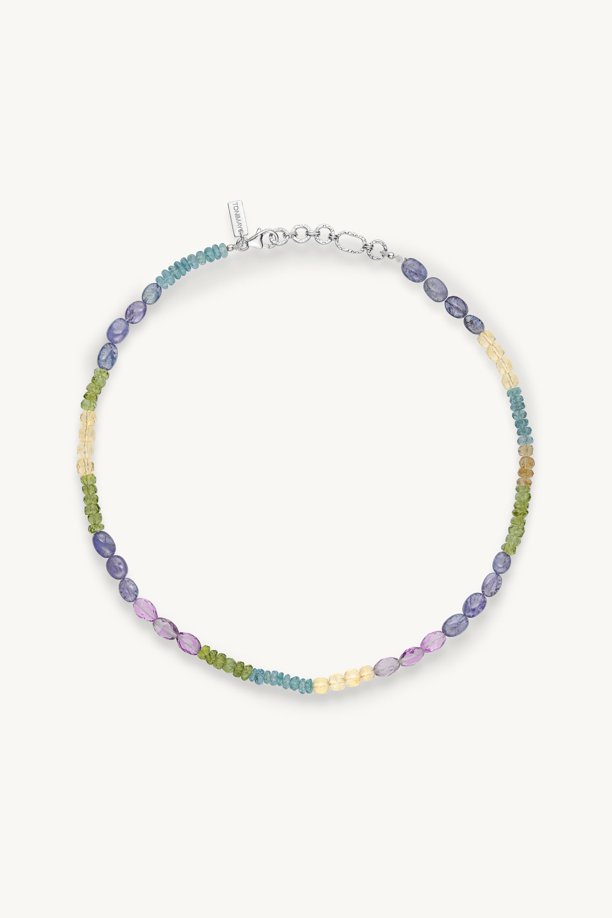 Azul Silver Beaded Necklace for Women - Elegant Sterling Silver Jewelry with Blue Beads - Perfect for Weddings, Parties & Everyday Wear