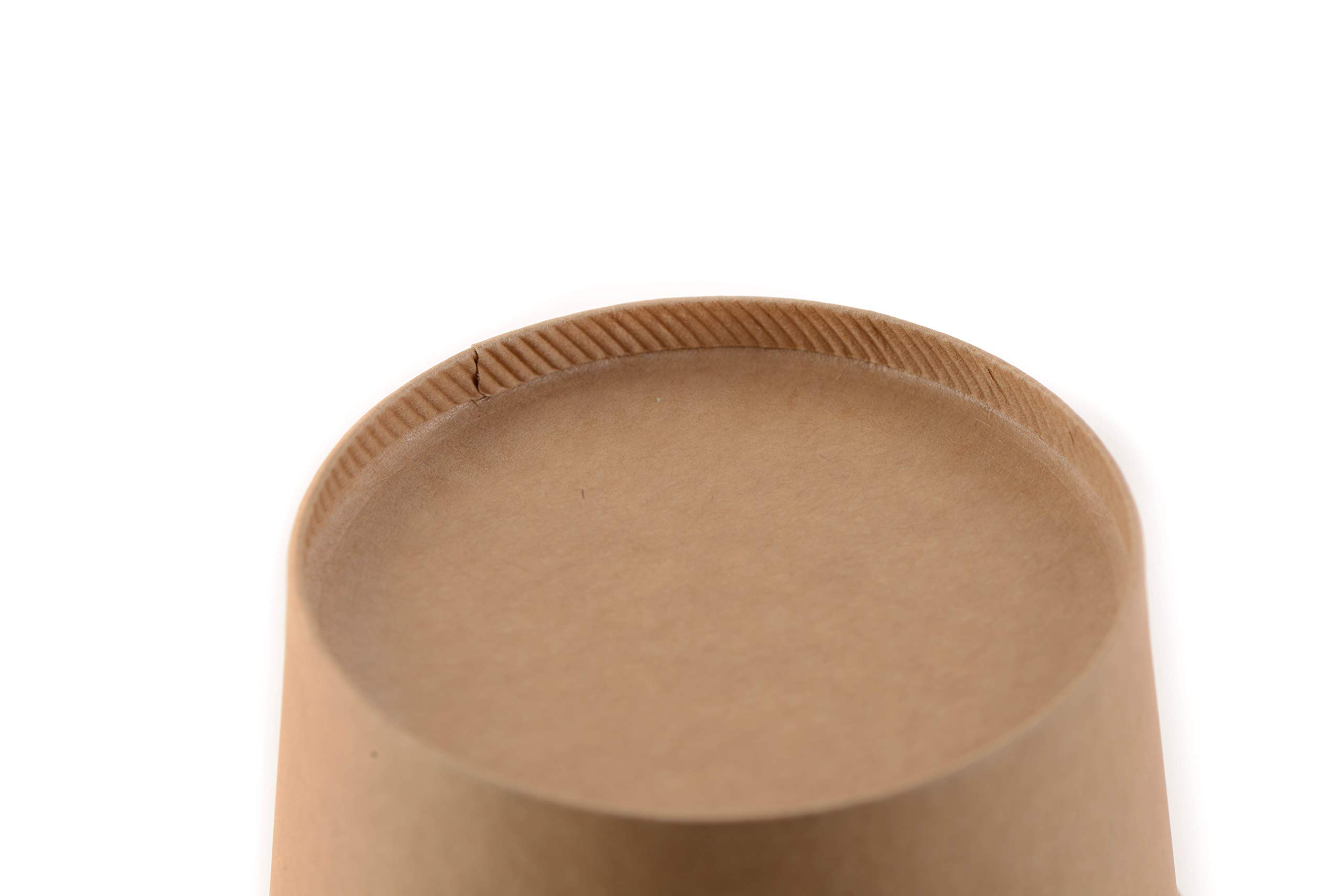 EcoQuality 12 oz Disposable Kraft Paper Soup Containers [500 Pack] - Microwave Safe, Recyclable Takeout Containers for Ice Cream, Frozen Yogurt, Restaurant Food Storage & Meal Prep - Perfect for Catering, Parties & To-Go Orders
