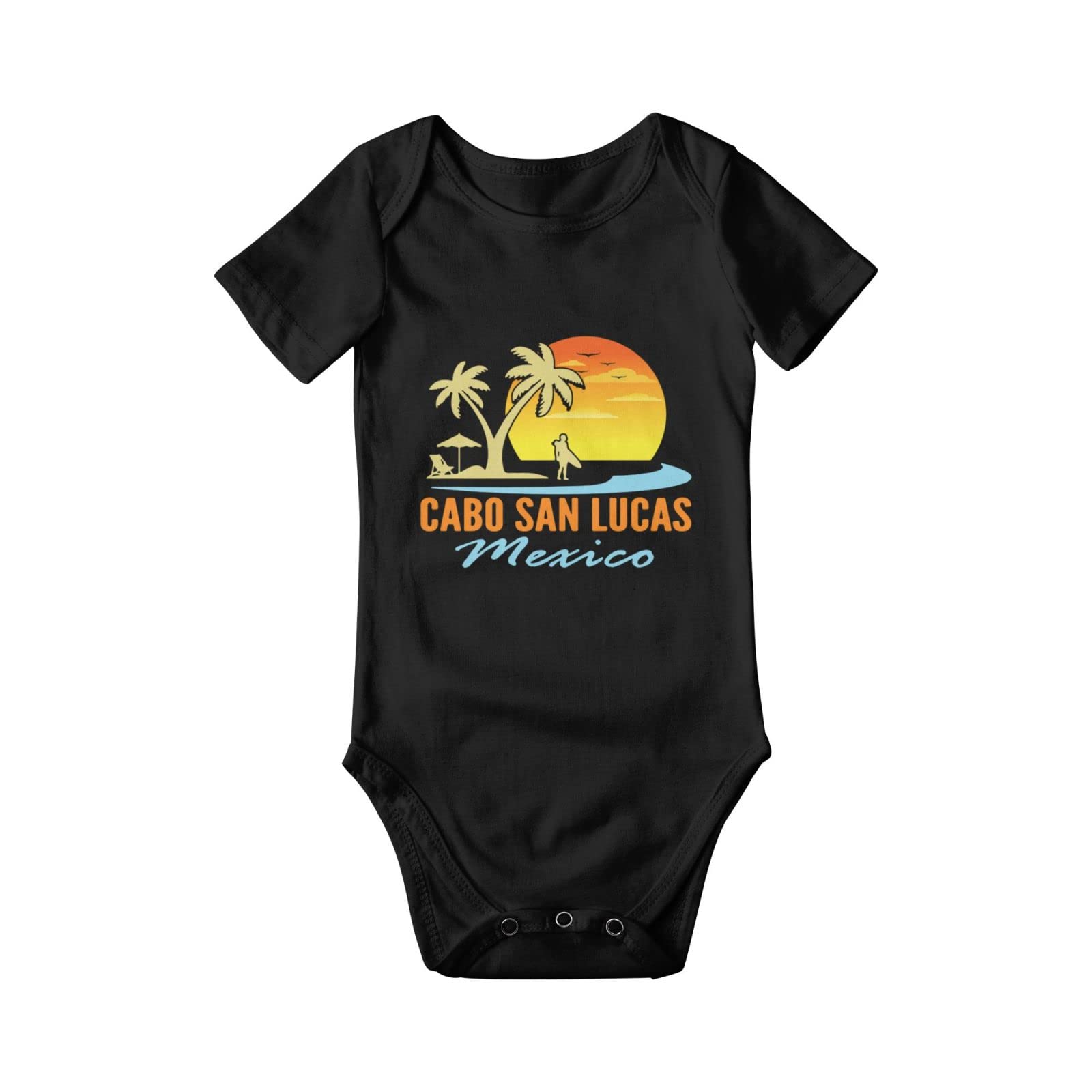 Unisex Baby Bodysuit - Cabo San Lucas Mexico Themed Sport Jersey Jumpsuit | Cute Infant Onesie for Beach Vacations & Family Outings