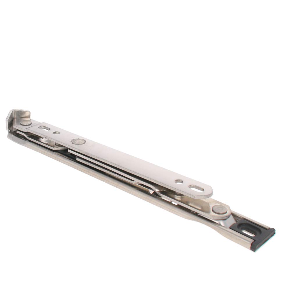 MroMax 8 Inch Casement Window Hinges - Heavy Duty 2.5mm Thick 202 Stainless Steel Silver Hanging Window Hinges - Perfect for Awning, Hopper & Projection Windows