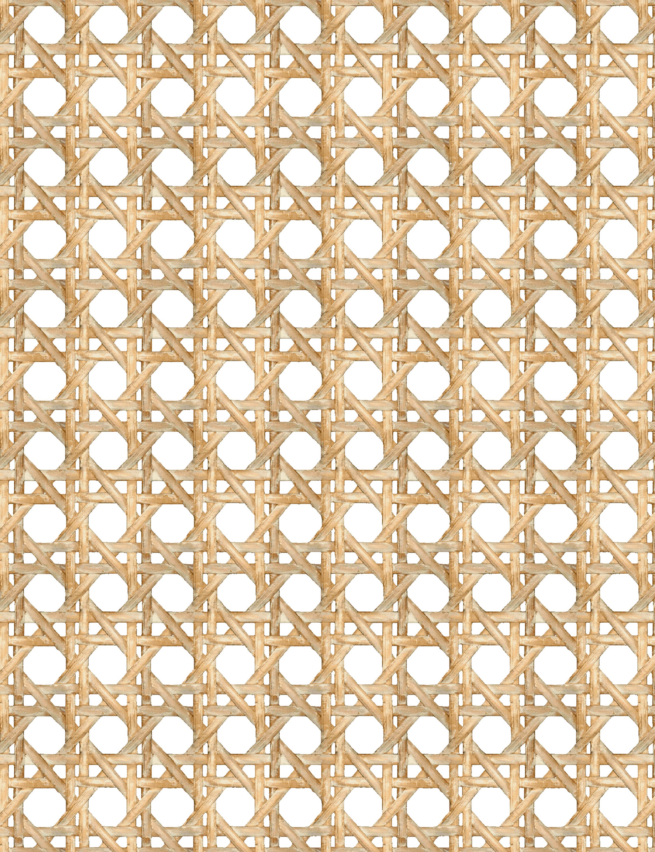 Self-Adhesive Faux Wicker Peel and Stick Wallpaper - Large Caning Design for Bedroom, Living Room, and Bathroom Decor