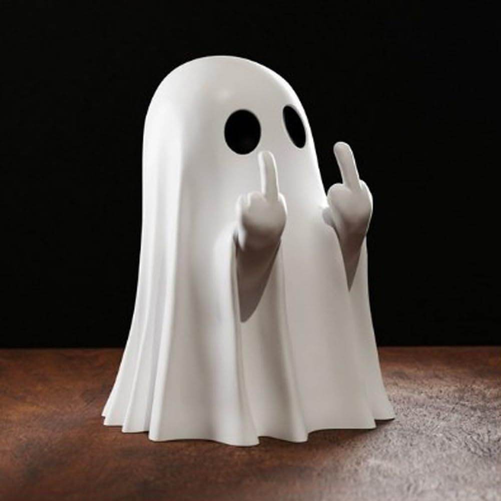 Spooky Unfriendly Ghost Halloween Decorations - Scary Party Supplies for Home, Yard & Haunted House Decor