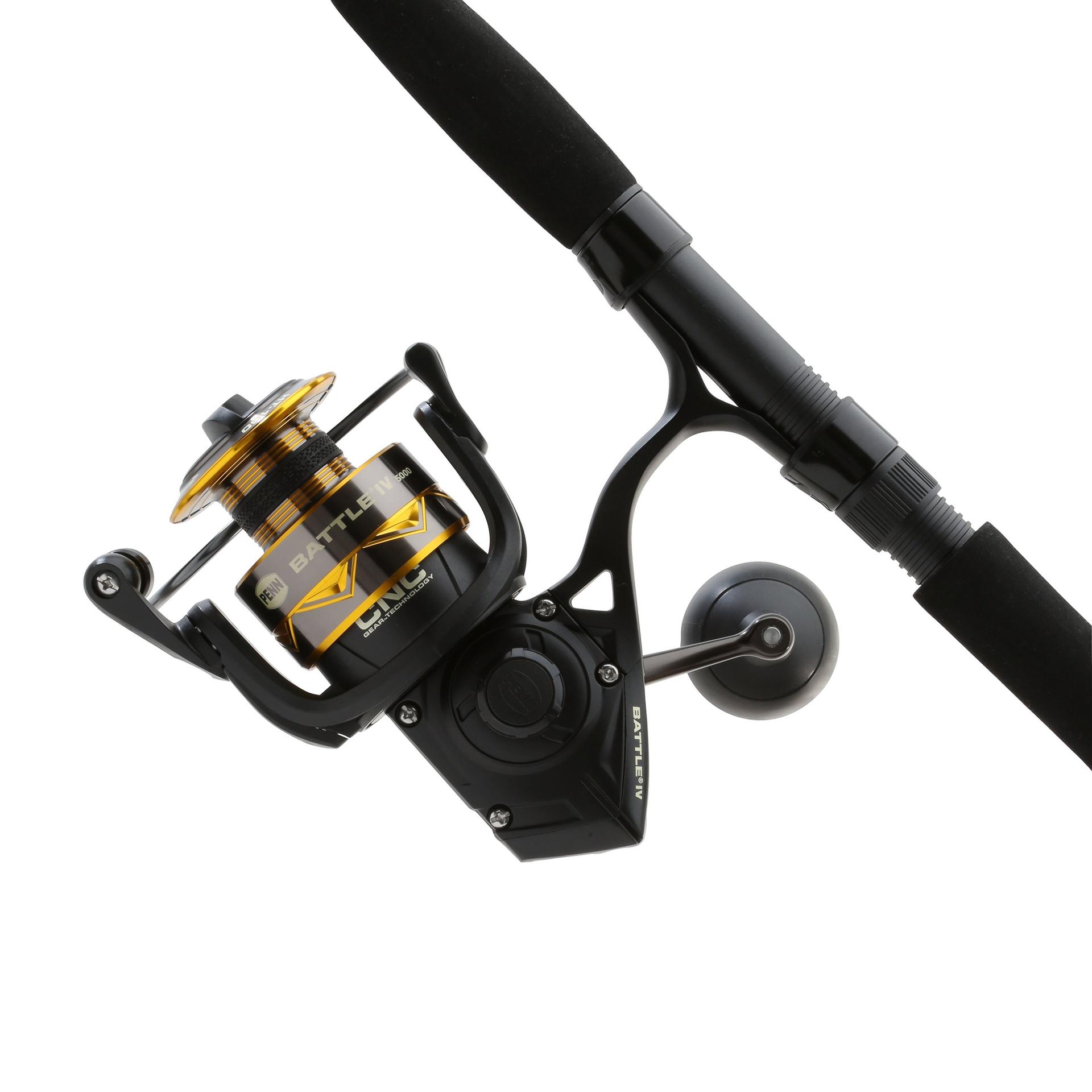 Battle IV Spinning Rod and Reel Combo - Premium Fishing Gear for Freshwater & Saltwater Anglers - Perfect for Bass, Trout, and Walleye Fishing