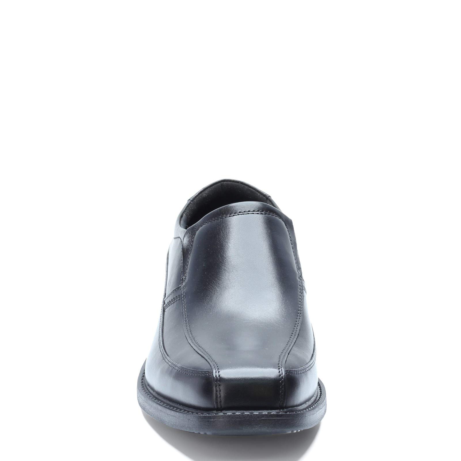 Rockport Men's Sherwood Bike Toe Slip-On Loafers - Comfortable Casual Shoes for Men, Black, Size 10 M - Perfect for Work, Office, and Everyday Wear