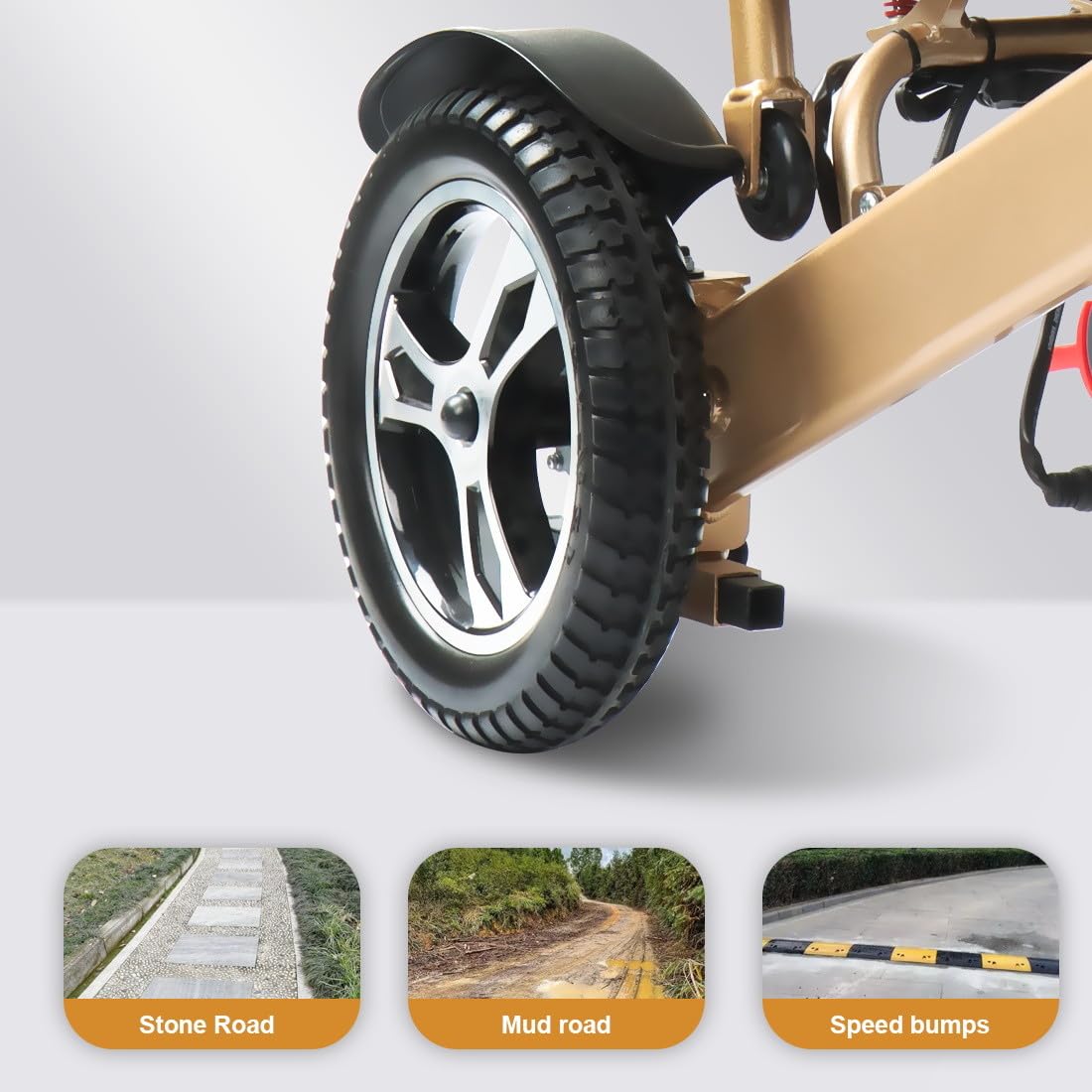 Electric Wheelchair for Adults - Lightweight Portable Folding Power Wheelchair with 600W Motor, 18.9