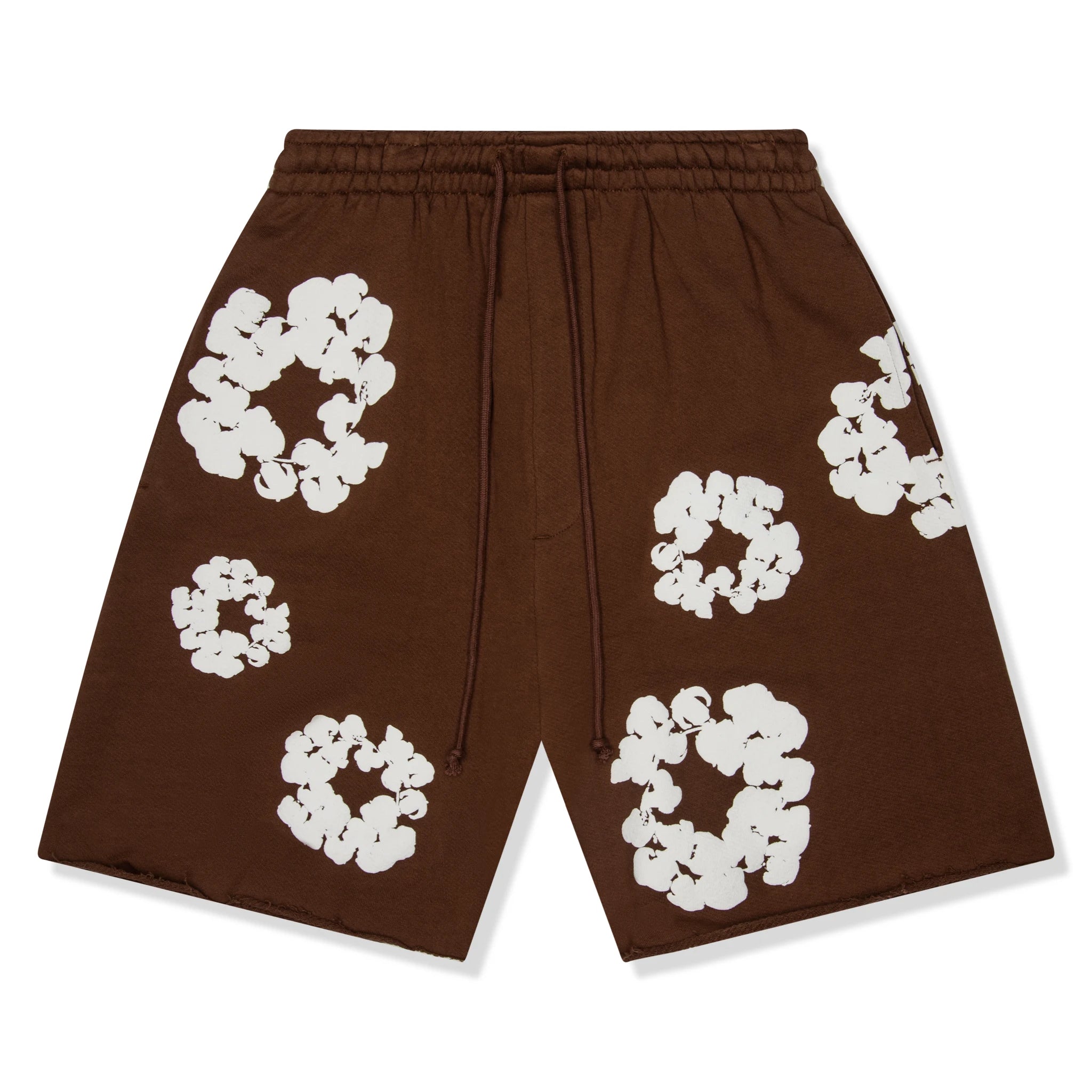 Denim Tears Cotton Wreath Brown Denim Shorts for Men - Casual Streetwear Summer Shorts for Outfits & Street Style Fashion