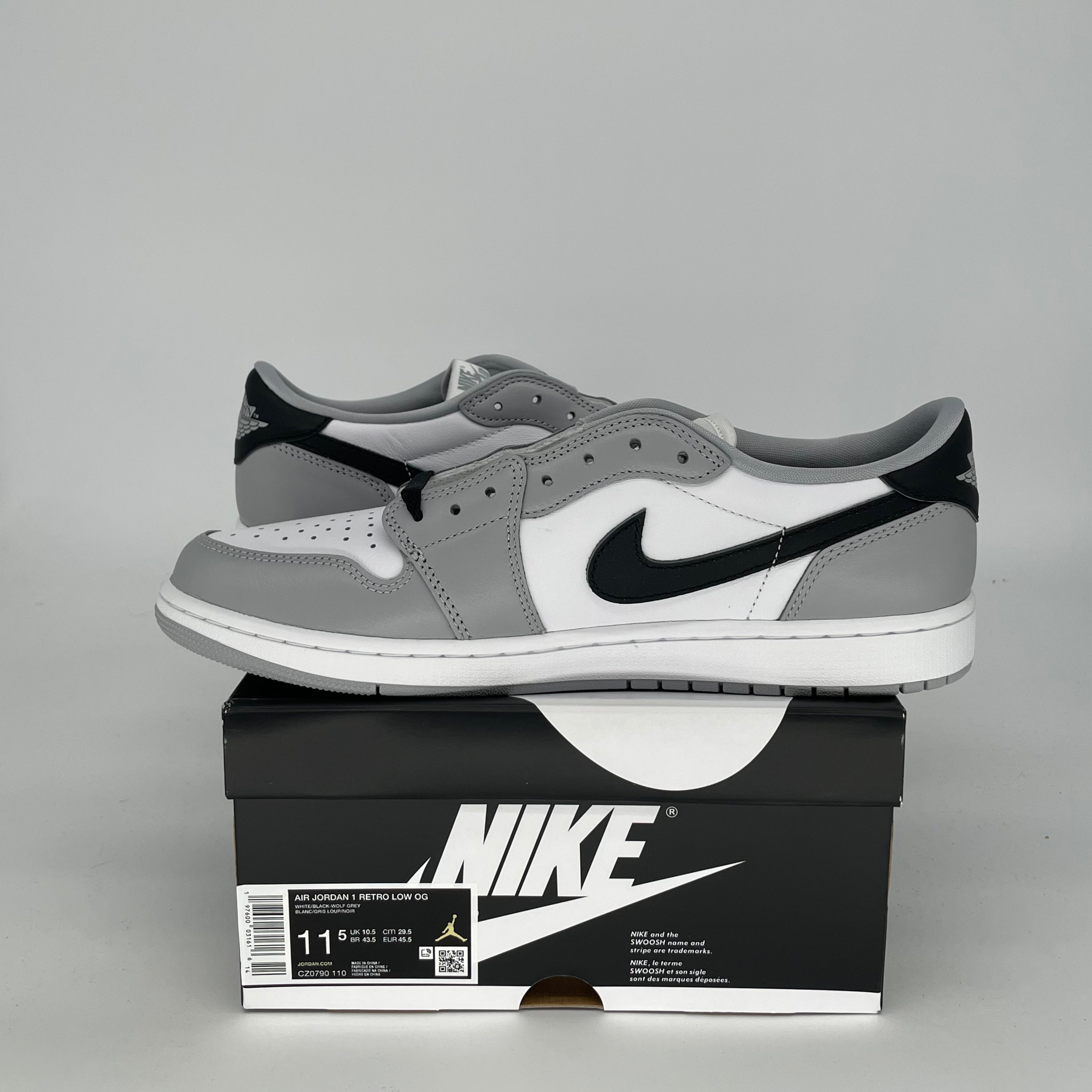 AIR JORDAN 1 LOW BARONS Men's Sneakers - Size 11.5 (CZ0790-110) | Retro Basketball Shoes for Casual Wear & Street Style